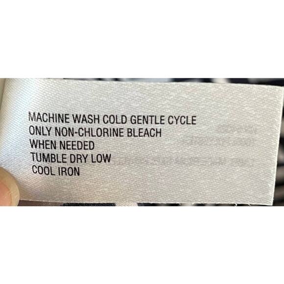 GAP Women's Long Sleeve Geometric Shift Work Dress Navy White Size Small Career - Picture 7 of 7